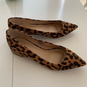 Brand new LuLus leopard pointed toe flats size 9